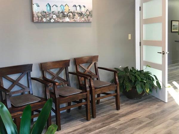 Waiting area at Waterview Dental